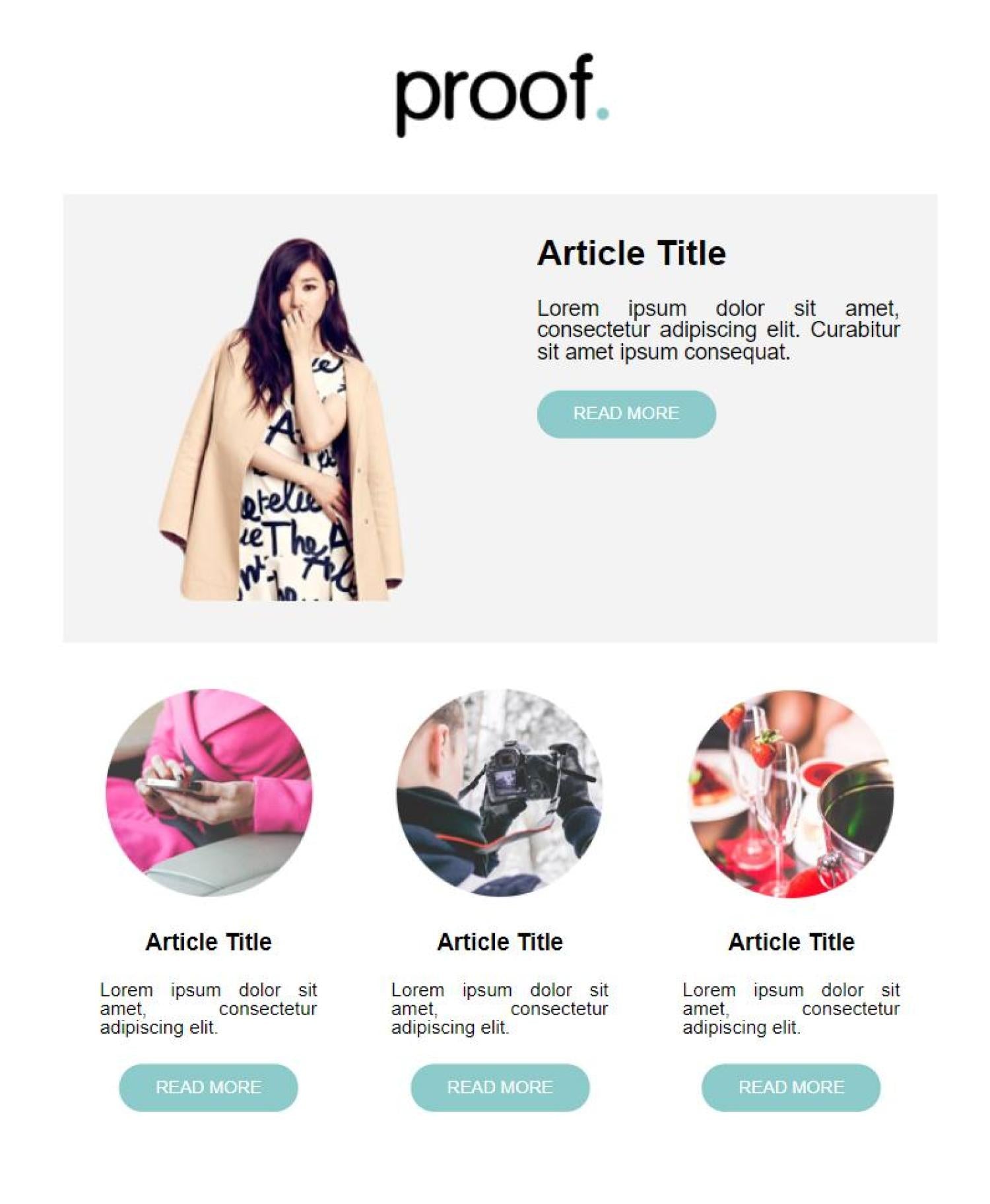 mjml email newsletter template