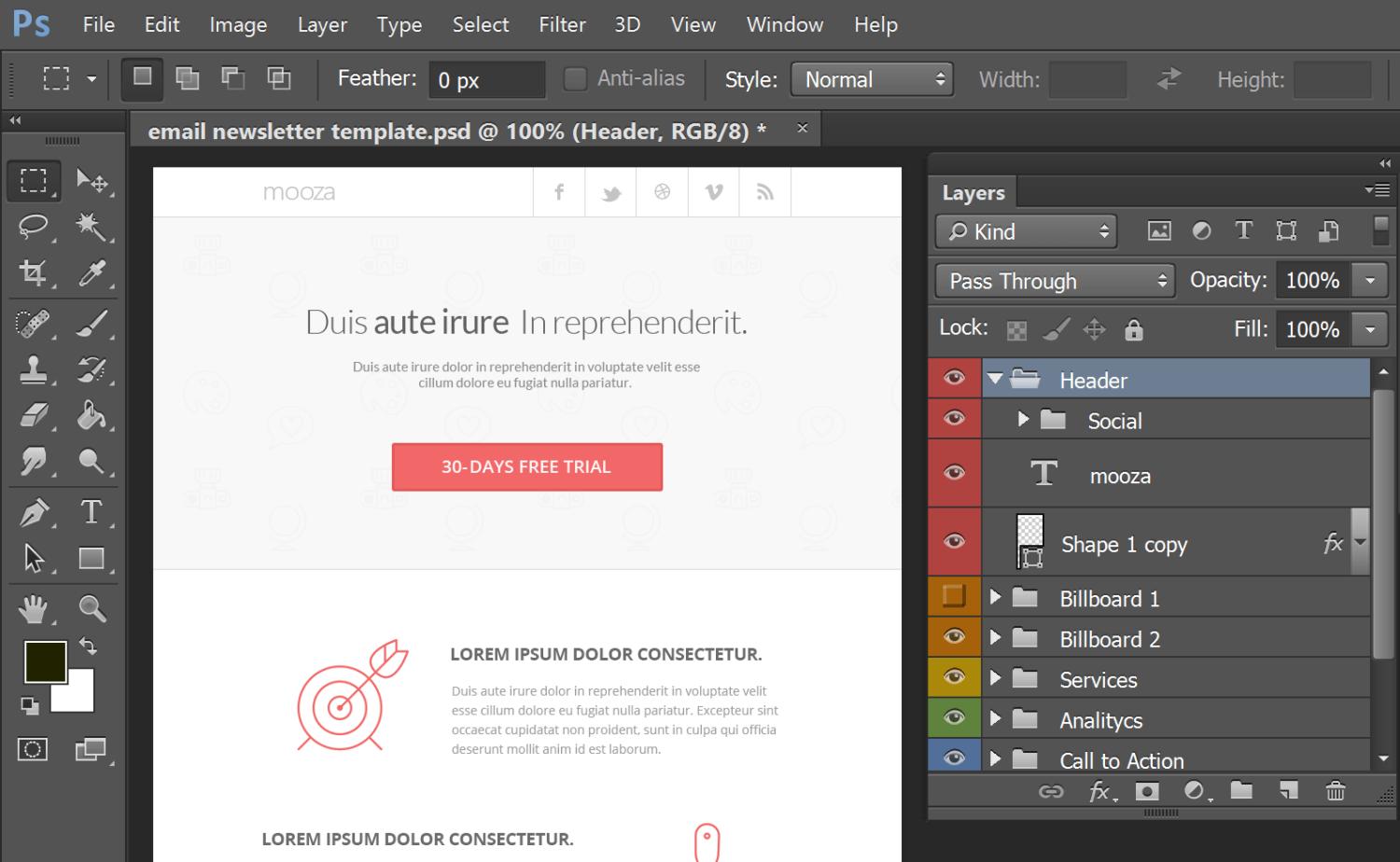 how to create a newsletter template