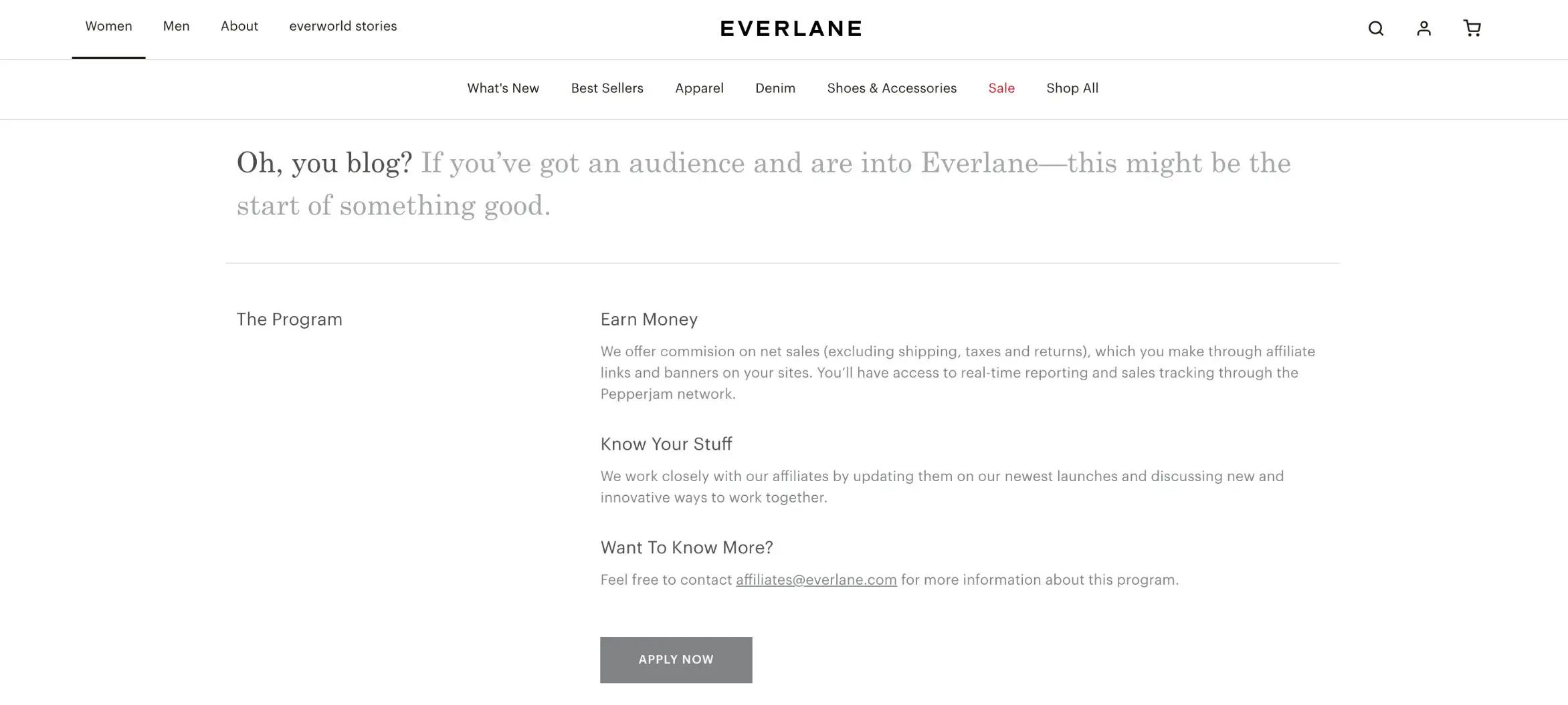 Everlane referral program